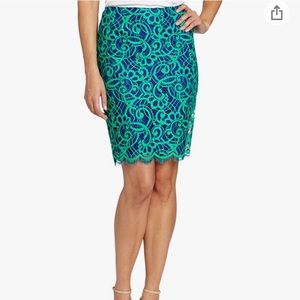 Lilly Pulitzer Hyacinth Lace Pencil Skirt